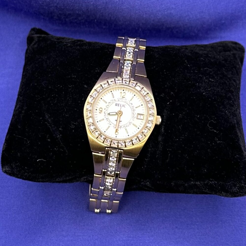 Relic By Fossil Women’s Queen’s Court 3-Hand Gold… - image 2